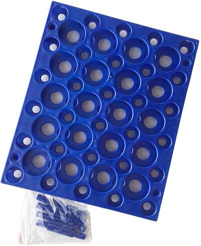 Orange Plastic Test Tube Rack for 10ML/15ML/50ML Conical Test Tubes,50 Sockets in Saudi Arabia
