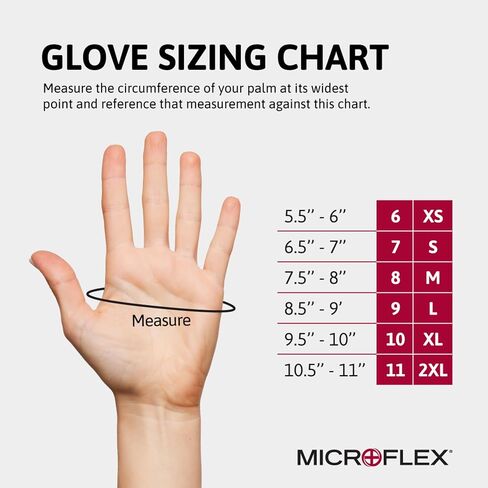 MICROFLEX MidKnight MK-296 Disposable Nitrile Gloves for Mechanics, Auto, Cleaning, Tattoos in Saudi Arabia