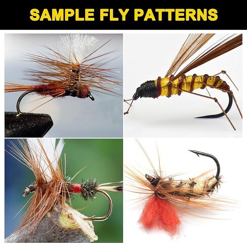 Fly Hooks Fly Tying Hooks Kit, 210pcs Dry Wet Curved Nymph Caddies Flies High Carbon Steel Fly Tying Fishing Hooks in Saudi Arabia