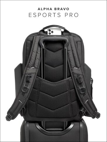 TUMI - Alpha Bravo Esports Pro Large Backpack - Expandable Tech Backpack - 18.0" X 12.0" X 8.5" - Fits up to 15" Laptop - Black in Kuwait