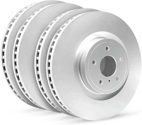 R1 Concepts Front Rear Brake Rotor Kit |Brake Rotors| Brake Disc|fits 2015-2021 Subaru WRX in Saudi Arabia