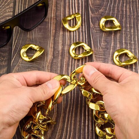 إكسسوارات مغني الراب في الثمانينيات والتسعينيات للرجال، قبعة هيب هوب، نظارات شمسية لمغني الراب في المدرسة القديمة، سوار سلسلة من الذهب الصناعي، سوار بعلامة الدولار، سلسلة حلقية لتزيين الحفلات in Kuwait