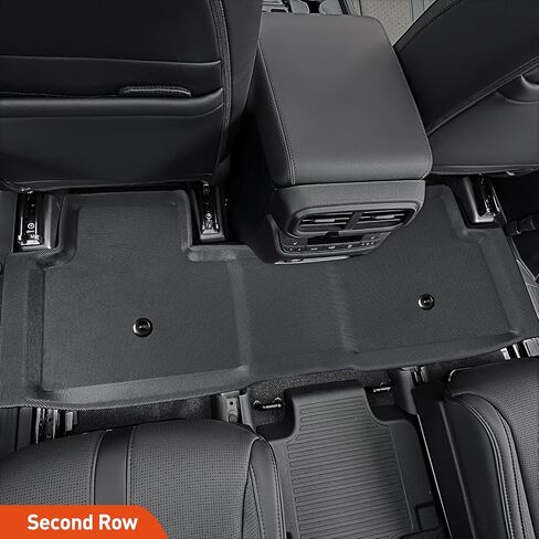 سجادات أرضية لسيارة Honda Pilot 2023 2024، ملحقات OEM داخلية للسيارة مناسبة لجميع الأحوال الجوية للحماية الكاملة، XPE مخصصة مناسبة لسجادات أرضية الركاب Honda Pilot 7/8 وبطانة صندوق البضائع (مجموعة 5 قطع) in Kuwait