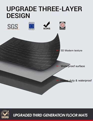 نموذج 3 وسادة للقدم تناسب طراز تسلا 3 2021-2023 5 مقاعد كاغو أسود الصف الأول الصف الثاني in Kuwait