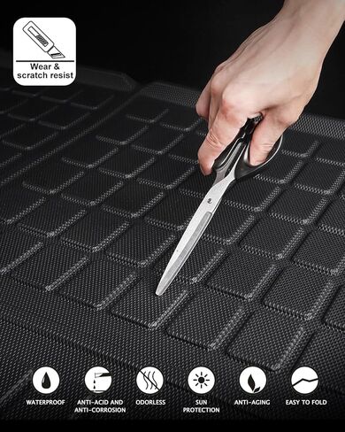 نموذج 3 وسادة للقدم تناسب طراز تسلا 3 2021-2023 5 مقاعد كاغو أسود الصف الأول الصف الثاني in Kuwait