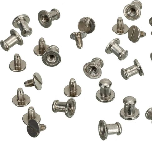 RUBYCA 30 Sets Black Gunmetal Button Spike and Studs Metal Screw-Back Leather-craft DIY 8MM X 8MM in Saudi Arabia