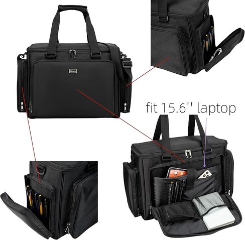 Rabjen Large Lawyer Tote Bag, 17" Laptop Briefcase Attache Lawyers Case Legal Size in Kuwait