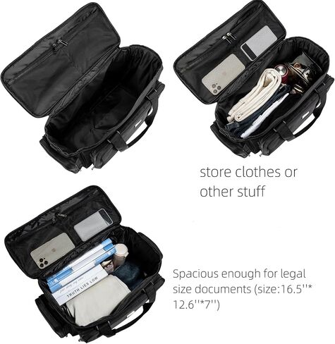 Rabjen Large Lawyer Tote Bag, 17" Laptop Briefcase Attache Lawyers Case Legal Size in Kuwait