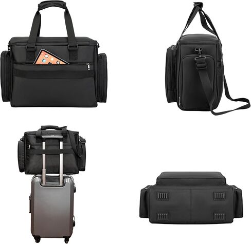 Rabjen Large Lawyer Tote Bag, 17" Laptop Briefcase Attache Lawyers Case Legal Size in Kuwait