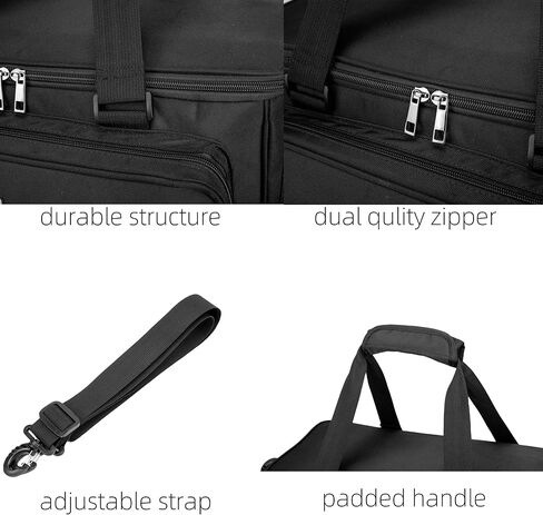 Rabjen Large Lawyer Tote Bag, 17" Laptop Briefcase Attache Lawyers Case Legal Size in Kuwait