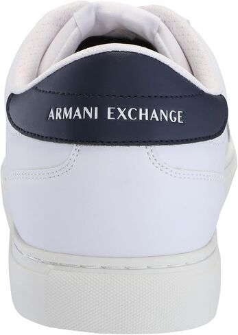 A｜X ARMANI EXCHANGE Men's Paris Low Top Suede Logo Court Sneaker in Saudi Arabia