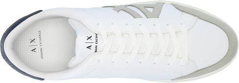 A｜X ARMANI EXCHANGE Men's Paris Low Top Suede Logo Court Sneaker in Saudi Arabia