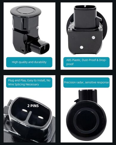 جديد 4 قطعة PDC الوفير وقوف السيارات المساعدة أجهزة الاستشعار النسخ الاحتياطي عكس الرادار استبدال عدة متوافق مع 06-13 IS250 IS350 08-12 لكزس IS-F 98-11 GS300 GS350 GS430 GS450h GS460 01-06 LS430 in Kuwait