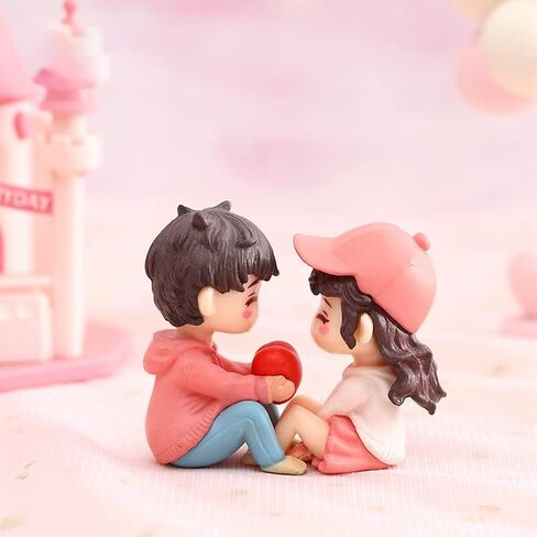 4 Pcs Couple Cake Topper Wedding Cake Toppers Couple Figurines Bride and Groom Cake Topper for Party Decorations in Saudi Arabia