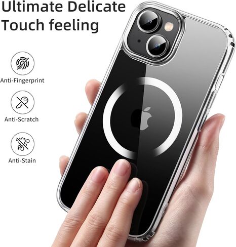 حافظة هاتف آيفون 15 برو ماكس، مقاومة للصدمات لهاتف آيفون 15 برو ماكس، حماية من السقوط من الدرجة العسكرية، حافظة خلفية صلبة وشفافة لهاتف آيفون 15 برو ماكس 6.7 بوصة، أسود in Kuwait