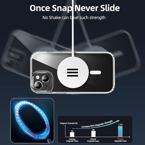 حافظة هاتف آيفون 15 برو ماكس، مقاومة للصدمات لهاتف آيفون 15 برو ماكس، حماية من السقوط من الدرجة العسكرية، حافظة خلفية صلبة وشفافة لهاتف آيفون 15 برو ماكس 6.7 بوصة، أسود in Kuwait