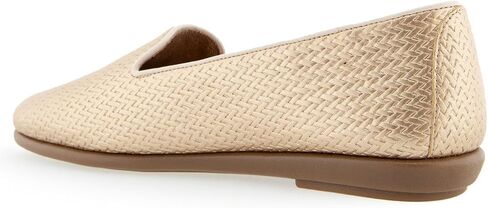 Aerosoles Women's Betunia Loafer Flat, Soft Gold PU, 10 in Saudi Arabia