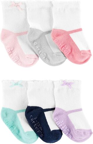 Carter's Baby Girls' 6-Pack Socks Booties in Saudi Arabia