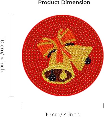 Takotas Kit of 8 PCS Diamond Coasters: Art, Painting, Various Designs for Adults and Kids, Holder Included, DIY Fun, Non-Slip, Art, Painting, Craft, (OWL) in Saudi Arabia