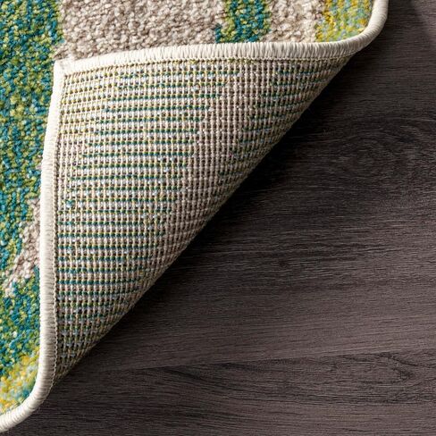 nuLOOM Cali Floral 2x6 Runner Rug for Living Room Bedroom Dining Room Entryway Hallway Kitchen, Green/Ivory in Saudi Arabia