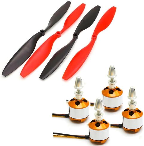 4 قطعة 2212 1000KV 2-4S محرك بدون فرشاة مع مجموعة مراوح 10x4.5 in Saudi Arabia