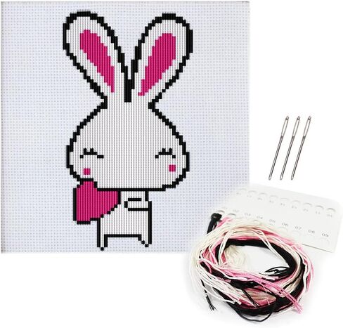 Cross Stitch Starter Kit-Easy Handmade Cross Stitch for Beginners Adults Kids in Saudi Arabia