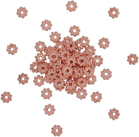 Beadthoven 1000pcs Tibetan Silver Alloy Daisy Spacer Beads Mini Snowflake Spacer Charms for DIY Christmas Bracelet Necklace Jewelry Making Supplies 4-4.5x1.5mm in Saudi Arabia
