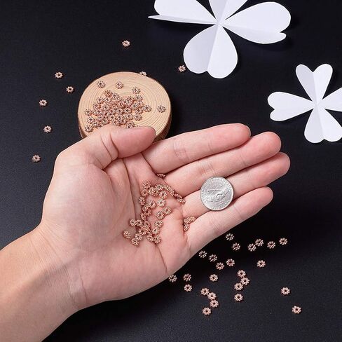 Beadthoven 1000pcs Tibetan Silver Alloy Daisy Spacer Beads Mini Snowflake Spacer Charms for DIY Christmas Bracelet Necklace Jewelry Making Supplies 4-4.5x1.5mm in Saudi Arabia