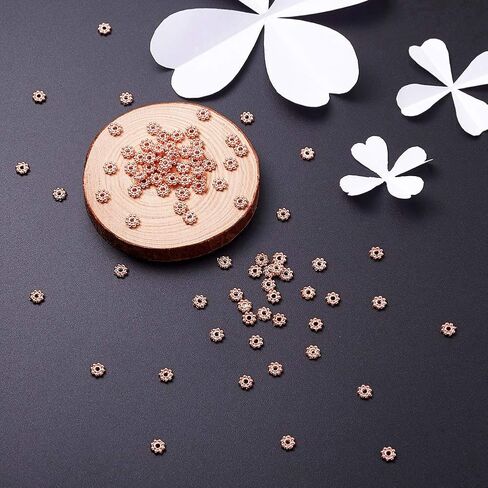 Beadthoven 1000pcs Tibetan Silver Alloy Daisy Spacer Beads Mini Snowflake Spacer Charms for DIY Christmas Bracelet Necklace Jewelry Making Supplies 4-4.5x1.5mm in Saudi Arabia