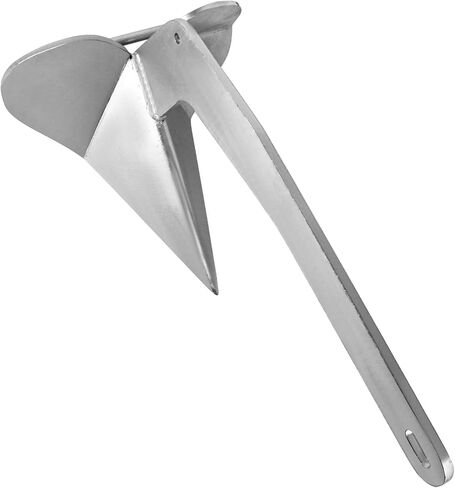 Boat Anchors, Delta Boat Anchor, Galvanized Steel Delta-Style Boat Anchor 9lbs/11lbs/13lbs/15.5lbs/18lbs/22lbs/33lbs Wing Style Triangle Anchor, for Pontoon, Deck, Fishing Boats, Sail in Saudi Arabia