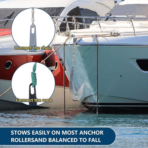 Boat Anchors, Delta Boat Anchor, Galvanized Steel Delta-Style Boat Anchor 9lbs/11lbs/13lbs/15.5lbs/18lbs/22lbs/33lbs Wing Style Triangle Anchor, for Pontoon, Deck, Fishing Boats, Sail in Saudi Arabia