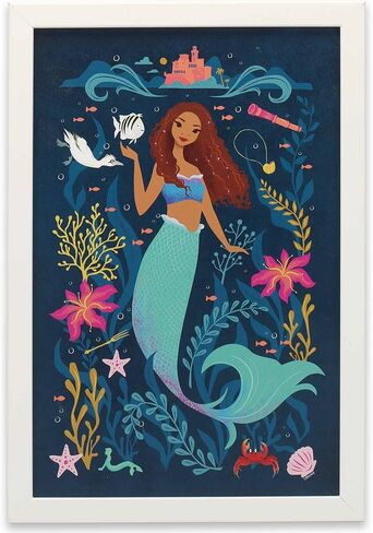 Disney Peter Pan Tinker Bell Faith Trust and Pixie Dust Framed Wood Wall Decor - Cute Tinker Bell Picture for Bedroom or Home Decor in Kuwait