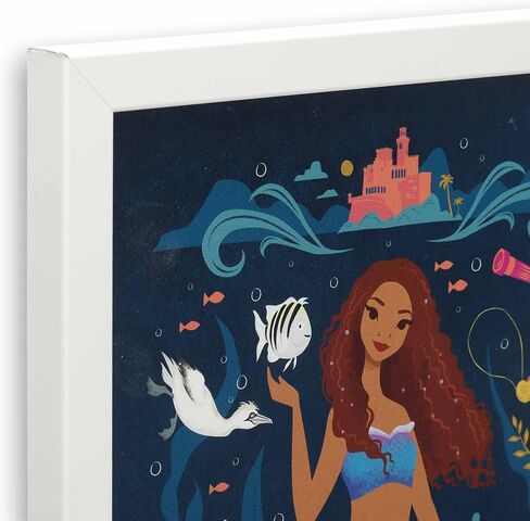 Disney Peter Pan Tinker Bell Faith Trust and Pixie Dust Framed Wood Wall Decor - Cute Tinker Bell Picture for Bedroom or Home Decor in Kuwait