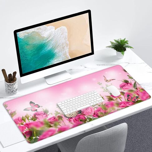 Desk Mat,American Flag Jesus Cross Mouse Pad Large Gaming for Desk,Non-Slip Rubber Base Mousepad,31.5x15.7 Inch for Office Home Work & Game in Saudi Arabia