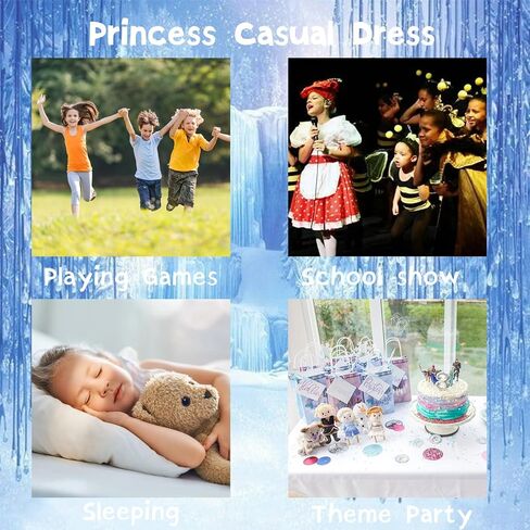 Girls Princess Costume Kid Birthday Halloween Cosplay with Accessories, 3-8 Years in Saudi Arabia