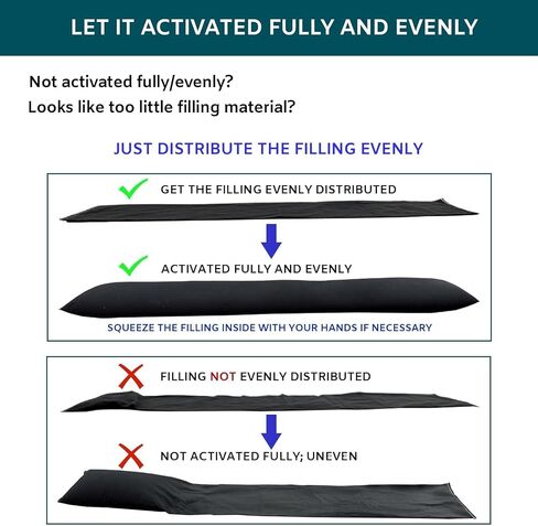 Water Activated Flood Barrier Water Barrier Sandless Sand Bags for Garage Water Barrier Flood Prevention Barriers Reusable Sand Bags Window Flood Control in Rainy Season (3，10 ft，Black) in Saudi Arabia