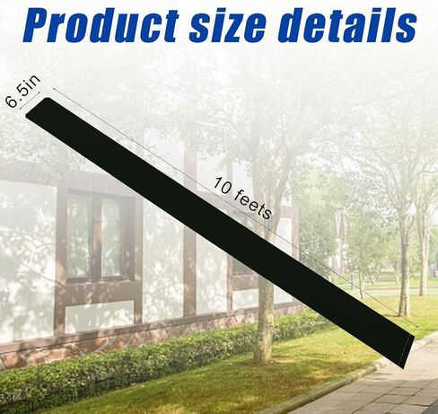 Water Activated Flood Barrier Water Barrier Sandless Sand Bags for Garage Water Barrier Flood Prevention Barriers Reusable Sand Bags Window Flood Control in Rainy Season (3，10 ft，Black) in Saudi Arabia