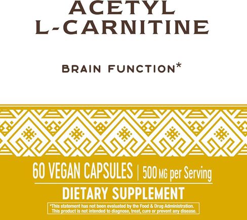 Nature's Way Acetyl L-Carnitine, Supports Brain Function*, 500mg Per Serving, 60 Capsules in Saudi Arabia
