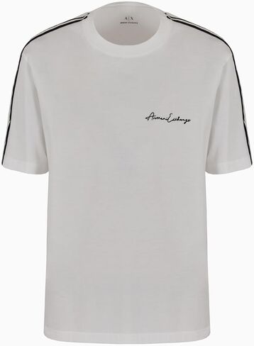 A｜X ARMANI EXCHANGE Men's Regular Fit Cotton Jersey Signature Logo Tee in Saudi Arabia