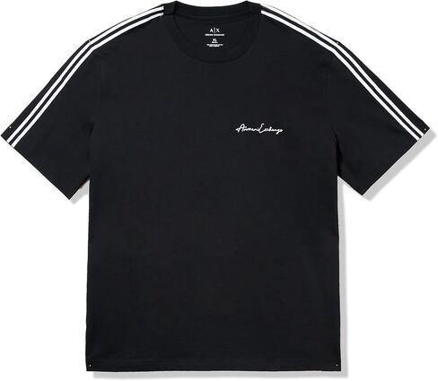 A｜X ARMANI EXCHANGE Men's Regular Fit Cotton Jersey Signature Logo Tee in Saudi Arabia