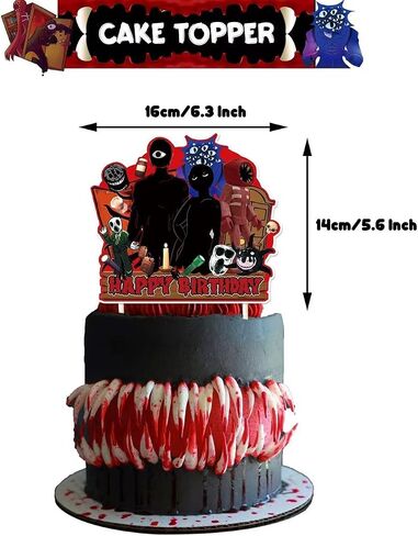 25Pcs Doors Birthday Party Decorations, 24pcs Door the Game Cupcake Toppers, 1Pc Doors Cake Topper Table Decoration for Kids Doors Themed Game Birthday Party Supplies Baby Shower in Saudi Arabia
