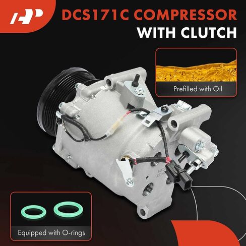 A-Premium Air Conditioner AC Compressor with Clutch Compatible with Honda Civic 2006-2011 2.0L & Acura CSX 2010-2011 in Saudi Arabia