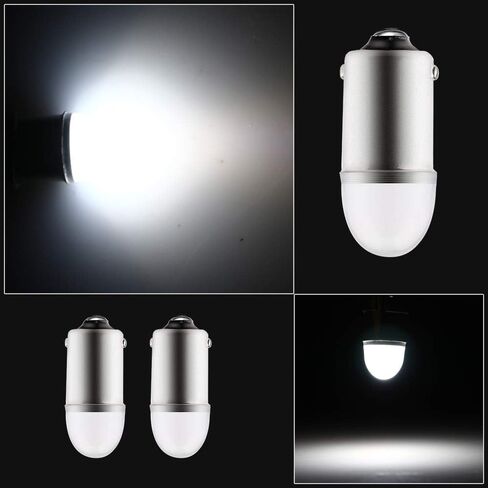 GLL BA9S Bayonet BA9 53 57 1895 64111 T4W LED Light for Car License Plate Light Dashboard Bulb 3030 chip Amber DC12V 1W Pack-10 in Saudi Arabia