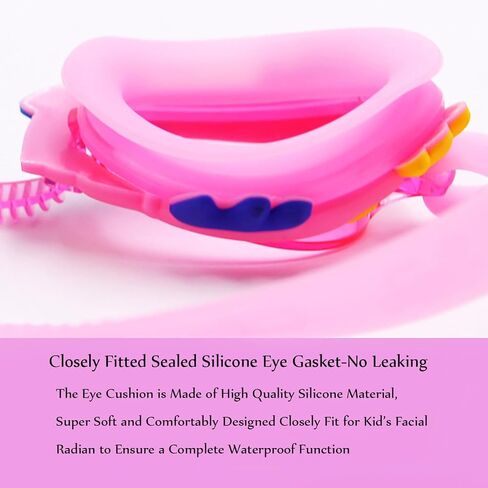 Swimming Goggles for Kids, No Leak Anti Fog UV Swim Goggles Free Ear Plugs Protection Case for Teens Age 3-12 SG7B in Saudi Arabia