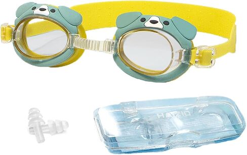 Swimming Goggles for Kids, No Leak Anti Fog UV Swim Goggles Free Ear Plugs Protection Case for Teens Age 3-12 SG7B in Saudi Arabia