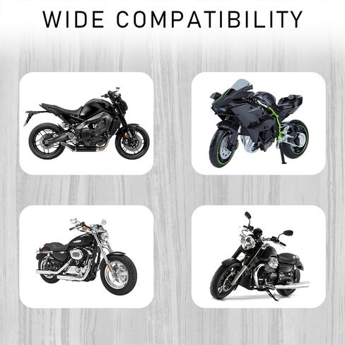 2PCS Motorcycle Bar Ends, Motorcycle Mirror Plugs, M10x1.25 Aluminum Alloy Motorcycle Rear View Mirror Screws Decoration Motorcycle Accessories for Honda, Yamaha, Kawasaki, Suzuki, Ducati in Kuwait