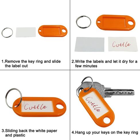 SourceTon 40 غطاء مفتاح يغطي العلامات و40 علامة مفاتيح مع ملصقات، مجموعة أغطية بطاقات المفاتيح لتحديد وحماية المفتاح (أنماط متعددة، ألوان متعددة) in Kuwait