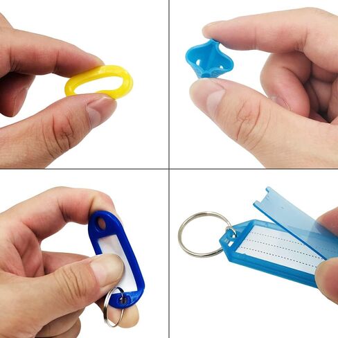 SourceTon 40 غطاء مفتاح يغطي العلامات و40 علامة مفاتيح مع ملصقات، مجموعة أغطية بطاقات المفاتيح لتحديد وحماية المفتاح (أنماط متعددة، ألوان متعددة) in Kuwait