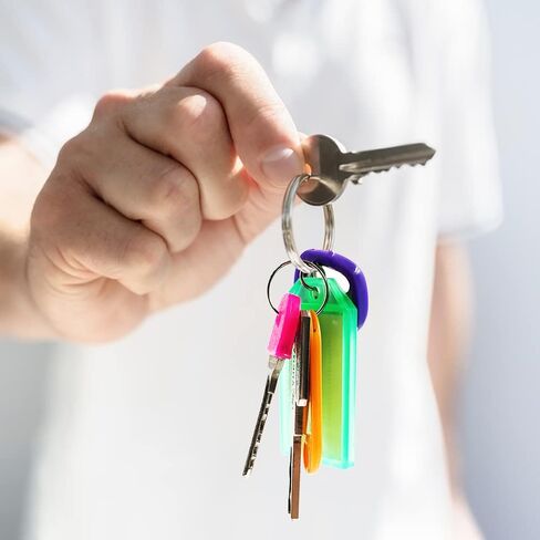 SourceTon 40 غطاء مفتاح يغطي العلامات و40 علامة مفاتيح مع ملصقات، مجموعة أغطية بطاقات المفاتيح لتحديد وحماية المفتاح (أنماط متعددة، ألوان متعددة) in Kuwait