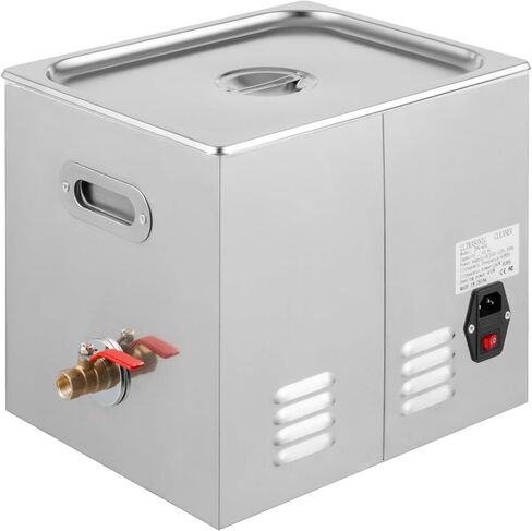 VEVOR 6L Ultrasonic Cleaner, 304 Stainless Steel Professional Knob Control, Ultrasonic Cleaner with Heater Timer for Jewelry Watch Glasses Circuit Board Dentures Small Parts Dental Instrument in Saudi Arabia